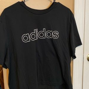 Black comfy crop top Adidas XXL black